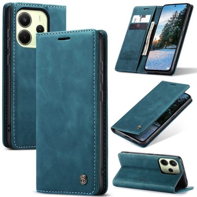 CaseMe Hoesje - Geschikt voor Xiaomi Redmi Note 14 4G Hoesje - CaseMe 013 Book Case - Blauw