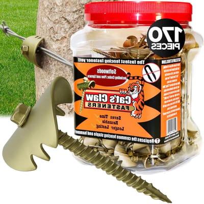 Kattenklauw Bevestigingen - Houtbevestiging Klauw - Snel Hout Verbindingen - 4x Sterker Dan Nietje - 2 Inch - Brons