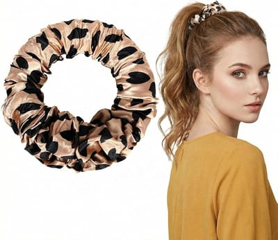 Satijnen Krulset - Haarrollers Zonder Hitte - Overnight Krullen Creëren - Zacht Slaapcomfort - Voor Lang Haar - Luipaardprint