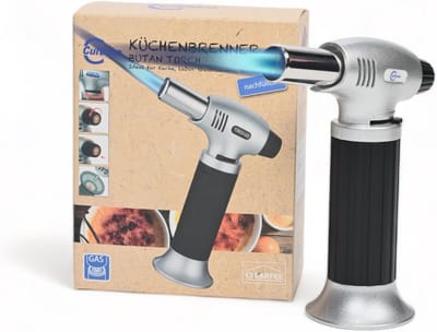 Krachtige Flambeerbrander 1300 °C | Keukenbrander en Onkruidbestrijdingslamp | 15,5 cm Hoog