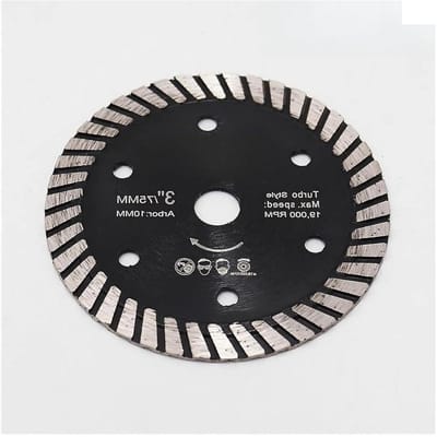 Diamantzaagblad - Snijschijf - Materiaal Zagen - Diamantgecoat - 75mm Diameter - Zilver