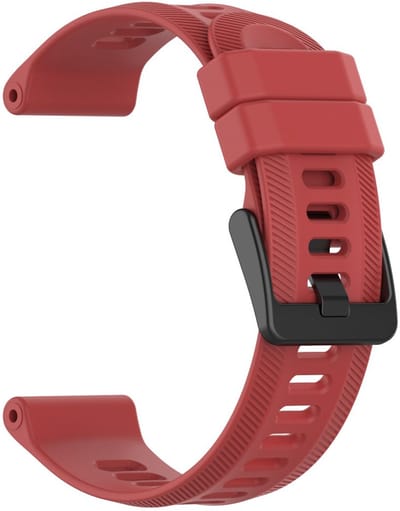 Siliconen bandje voor Garmin Forerunner o.a. 945, 955 en 965 - Rood | Inclusief gereedschap