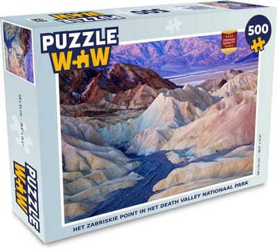 Puzzel Het Zabriskie Point in het Death Valley nationaal park - Legpuzzel - Puzzel 500 stukjes