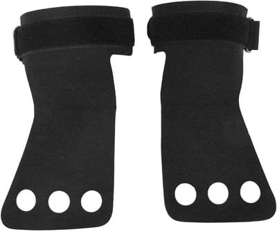 3 Holes Leer Handvatten voor Gymnastiek - Palm Guards voor Drie Vingers, Ideaal voor Pull-Up en Gewichtheffen Training