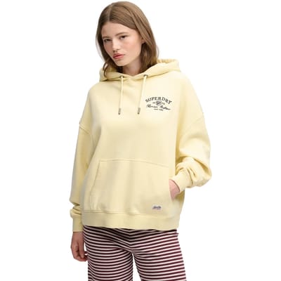 Superdry - Luxe Casual Hoodie met relaxed pasvorm - Dames - Hoodies