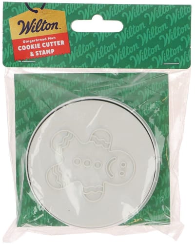 Wilton Koekjes Uitsteker en Stempel - Gingerbread Man - Uitsteekvormpjes Kerst - Koekjes Vorm