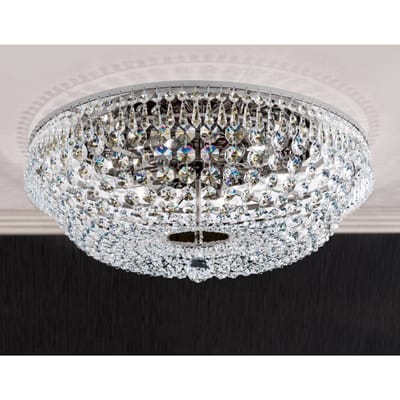 ORION Plafondlamp SHERATA met chroomrand, 55 cm