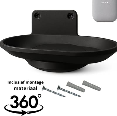 Wall Mount – Premium 360 graden draaien Geschikt voor Google Nest Audio – Houder voor Speaker – Zwart