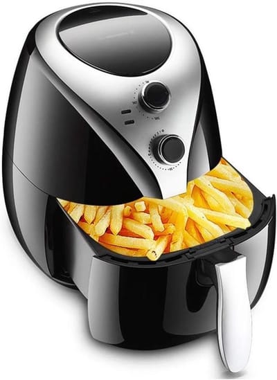 Luchtfriteuse - Elektrische friteuse - Gezond koken - Snelle luchtcirculatie - 5 Liter - Zwart