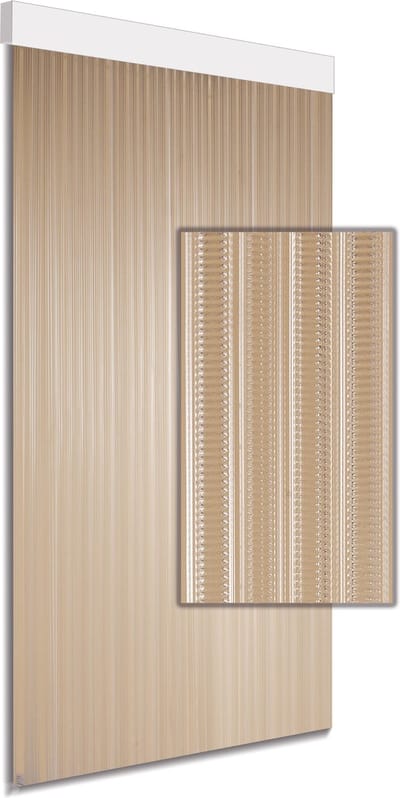 Vliegengordijn/deurgordijn Lamellen - 90x220 cm - Transparant