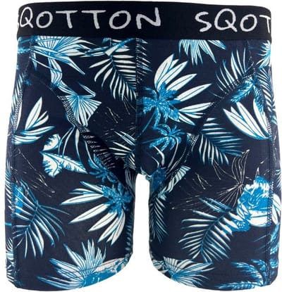 Boxershort - SQOTTON® - Jungle - Marineblauw - Maat XXl