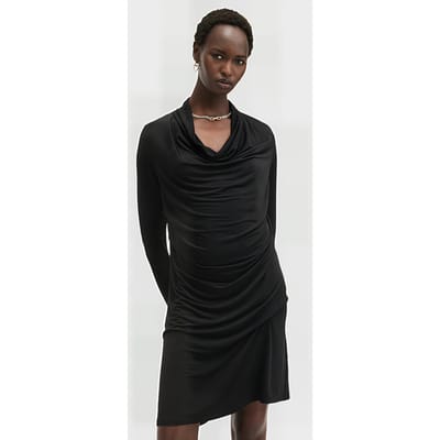 AllSaints Amei Dress Black Maat: 6 | Mini Jurken Outlet | Dames | Zwart