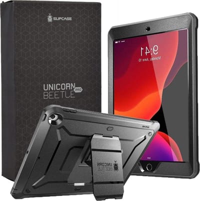 Supcase Unicorn Beetle hoes voor iPad 10.2 (2019 2020 2021) - zwart