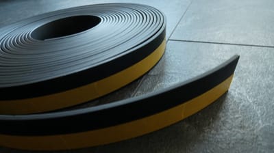 Flexibele Plakplint - 50 meter (5x10m) - Zwart (RAL9011)