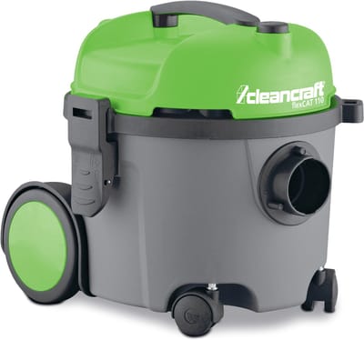 Droogzuiger voordelig energie-efficiëntie klasse A - 10 liter kunststof tank - 1 motor 0,7 kW 230 V - 76 dB(A) Cleancraft FLEXCAT 110