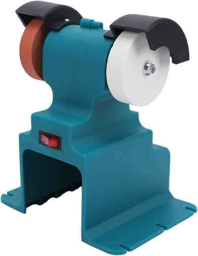 Zunate Elektrische Mini-bankslijpmachine Multifunctionele Polijstmachine voor 18V-21V Batterij (EU-stekker 100-240V)
