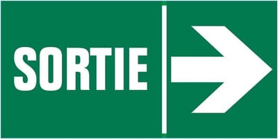 Pickup Pictogram 30x15 cm - Sortie droite