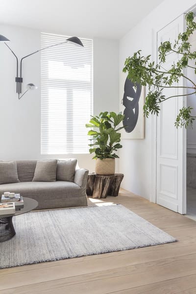 LIGNE PURE Torrent – Vloerkleed  - Tapijt – handgeweven – wol – eco – modern – Blauw - 140x200