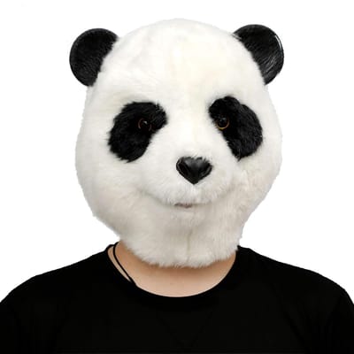 Realistisch Pandamasker van Latex voor Halloween, Carnavalskostuum en Feestelijke Parades