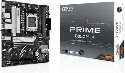 ASUS PRIME B850M-K Moederbord - AMD B850 - AMD AM5 - DDR5 RAM - Micro-ATX