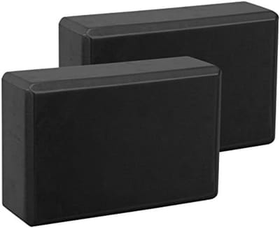 Set van 2 yogablokken met hoge dichtheid - Antislip en lichtgewicht