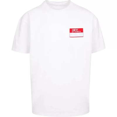 Oversized T-shirt Upscale Hey! My Name Is