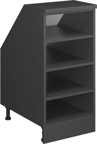 Vicco R-Line Keukenkast voor schuine wand – 40 cm met 4 compartimenten, kastromp 60 cm diepte Antraciet