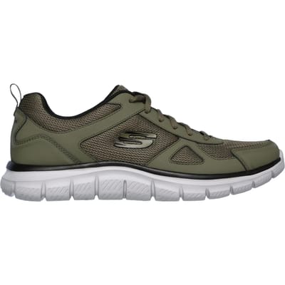 Skechers Track-Scloric 52631-OLBK, Mannen, Groen, Trainingschoenen,Hardloopschoenen, maat: 42,5