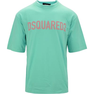 Dsquared2 Loose Fit T-shirt Met Merklogo In Lichtgroen