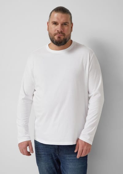s.Oliver - male - Zacht katoenen shirt met lange mouwen