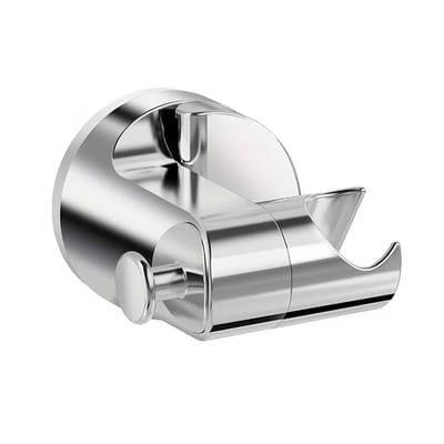 longziming - Douchekophouder - Douchebeugel - Badkamer accessoire - Zuignap - Verstelbare hoek - Universeel 18-23 mm - Zonder boren te monteren - Zilver