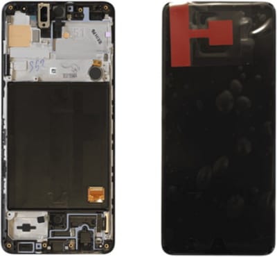 Voor Samsung SM-A515F Galaxy A51 LCD Display + Touchscreen + Frame - GH82-21669A/GH82-21680A/GH82-22084A/GH82-22083A - Zwart - Scherm - Beeldscherm - Touchscreen - Vervang scherm - Origineel*