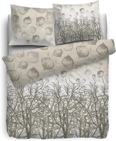 HNL Pure Cotton Fig Dekbedovertrek - Eenpersoons - 135x200 + 80x80 cm - Naturel