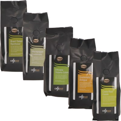 Proefpakket Single Origins Koffiebonen - 5 x 250 gram