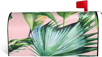 Brievenbushoes - Brievenbus decoratie - Buiten versieren - Magnetische bevestiging - 46 x 53 cm - Zwart