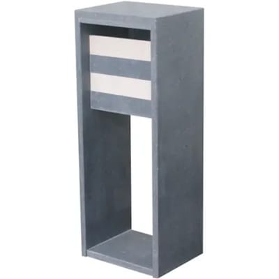 Brievenbus Staande Brievenbus Madrid Modern - Blauwe Hardsteen - Blauw - 40,3x103x32cm