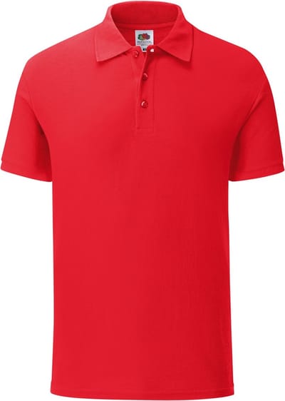 Fruit Of The Loom Heren Tailored Poly / Cotton Piqu poloshirt (Rood)