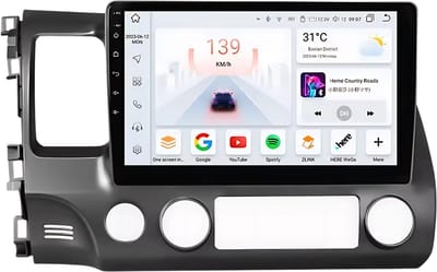 Autoradio met bluetooth - Carplay - Voor Honda Civic (2006-2011) - Geschikt voor Apple en Android - Stereo - Navigatie - Navigatiesysteem auto - 4GB 32GB