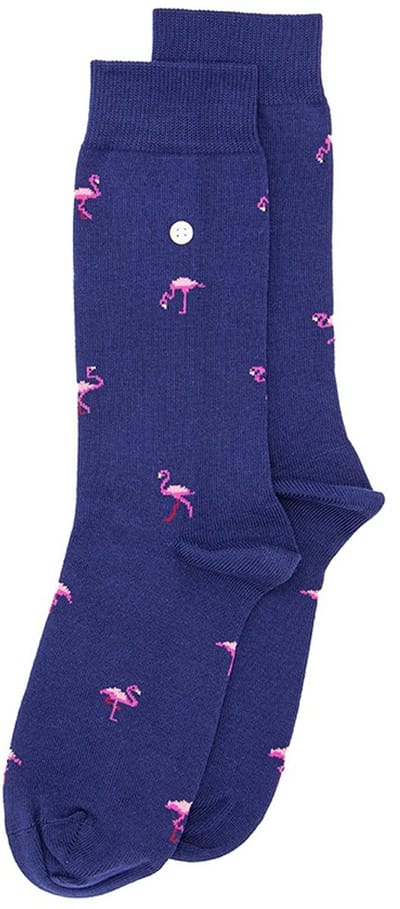 Alfredo Gonzales unisex sokken flamingos blauw II