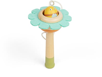 BigJigs educatief speelgoed Flower Ball and Cup kleurrijk karton.