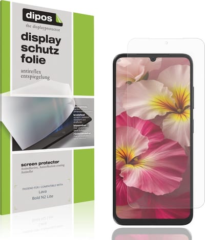 dipos – 4x Matte Beschermfolie geschikt voor Lava Bold N2 Lite | Krasbestendige & antireflecterende Screenprotector Ultra-Thin