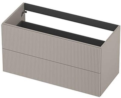 INK - Onderkast 2L Gelakt Gefreesd Tbv Greep - 1000x450x520 Mm - Kasjmier Grijs