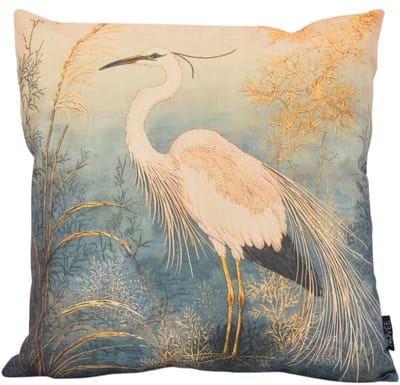 Golden Heron / Vogel Kussenhoes | 45 x 45 cm | Katoen/Linnen