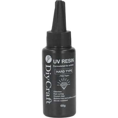Colle UV Haute Transparence Inodore Résistante au Jaunissement Vitesse de Durcissement Rapide Colle Résine UV DIY Gel Clair 60g