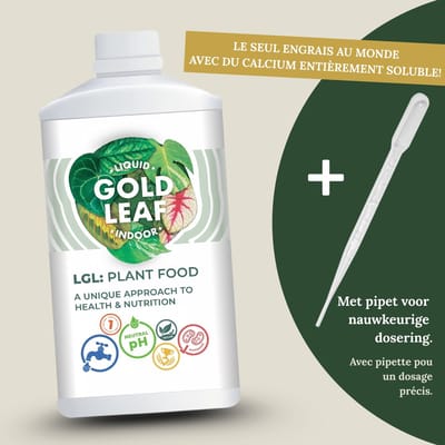 Liquid Gold Leaf 250ml - Plantenvoeding - Fertiliser - Planten groeimiddel - 250ml (maakt 125 tot 250 liter) - Biologische Kamerplantvoeding voor binnen