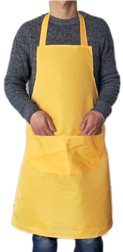 Gadgetpoint - Schort - Kookschort - Koken & Knutselen - Verfschort - Verven - One Size (Maximale omtrek 100cm) - Geel