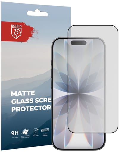 Rosso Anti-Reflectie Tempered Glass Geschikt voor Apple iPhone 17 - Anti-Reflectie Screen Protector - Case Friendly - Anti-Reflecterend