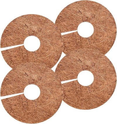 Coconut Mulch Schijven, 4 Stuks, Bescherming voor Planten, Winterbescherming, Vorstbescherming, Tuinieren, Potplanten Bescherming, Tuinmat voor Planten