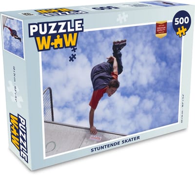 Puzzel Stuntende skater - Legpuzzel - Puzzel 500 stukjes