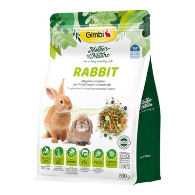 800 g Gimbi Mother Nature Rabbit konijnenvoer